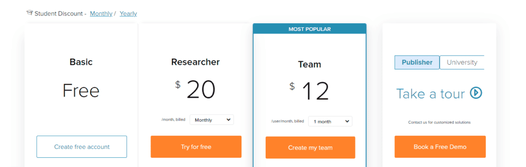 Typeset.io Pricing