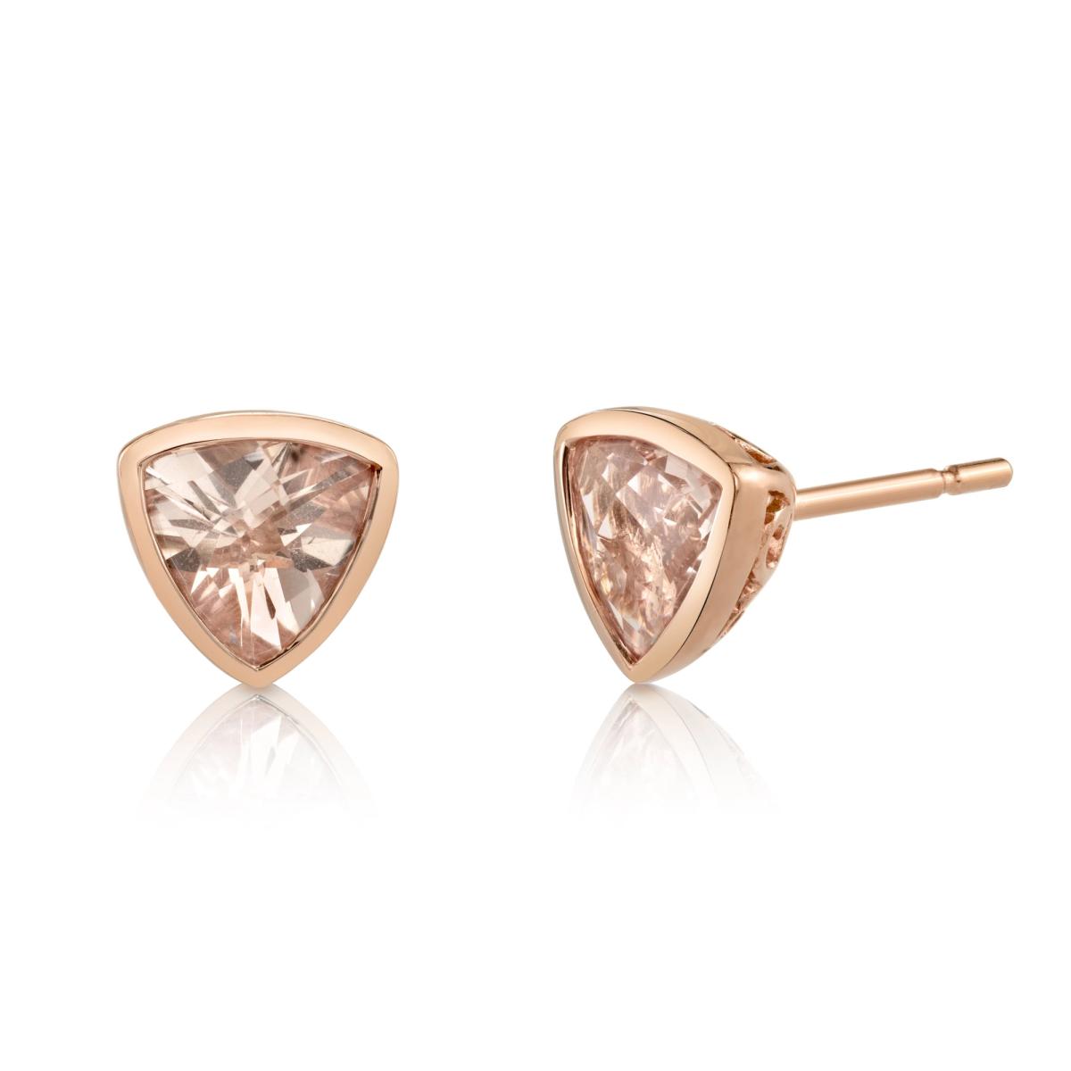 Morganite Stud Earrings