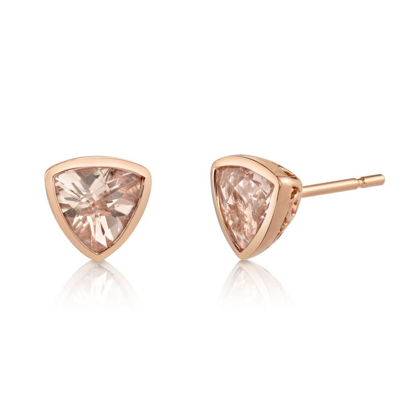 Morganite Stud Earrings