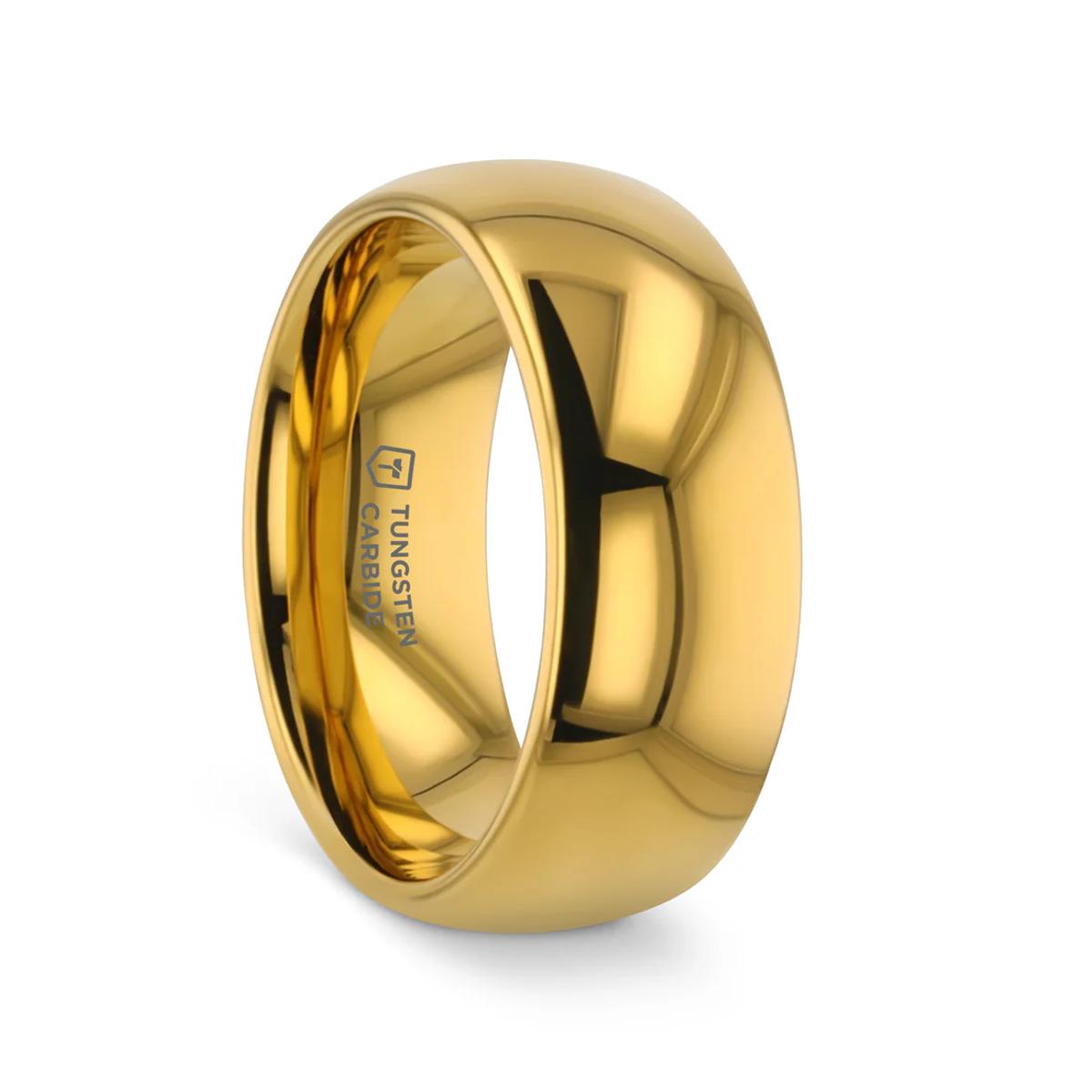Gold Tungsten Men's Band