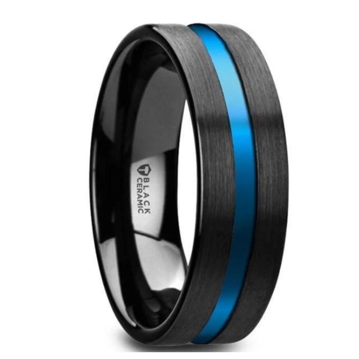 Black Ceramic Men's Band