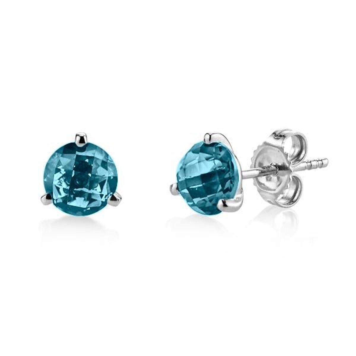 London Blue Stud Earrings