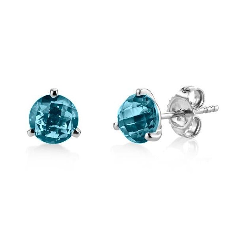 London Blue Stud Earrings