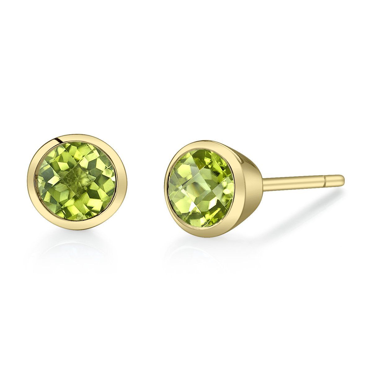 Peridot Stud Earrings