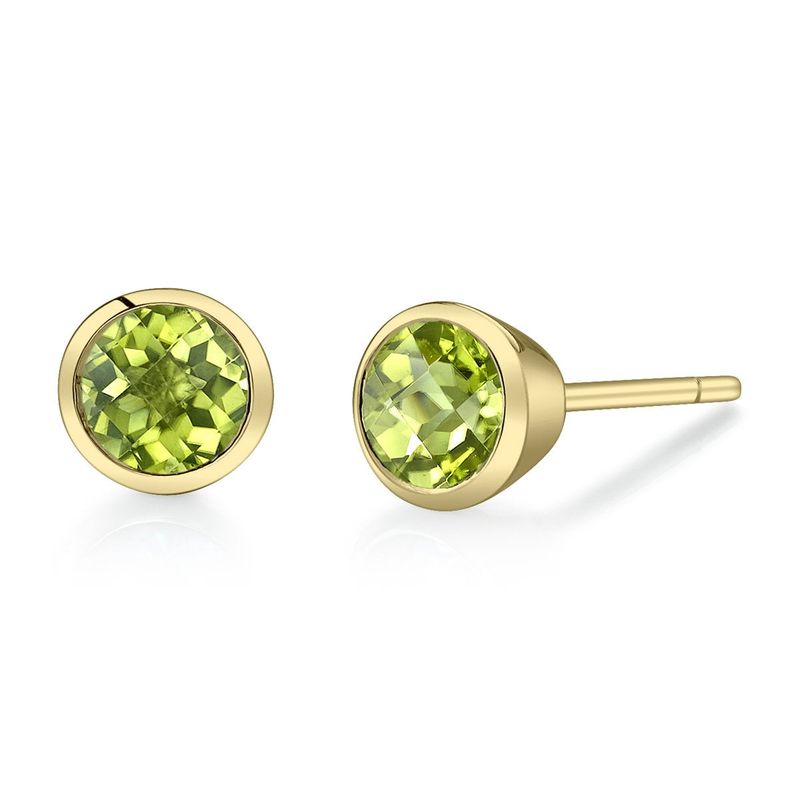 Peridot Stud Earrings