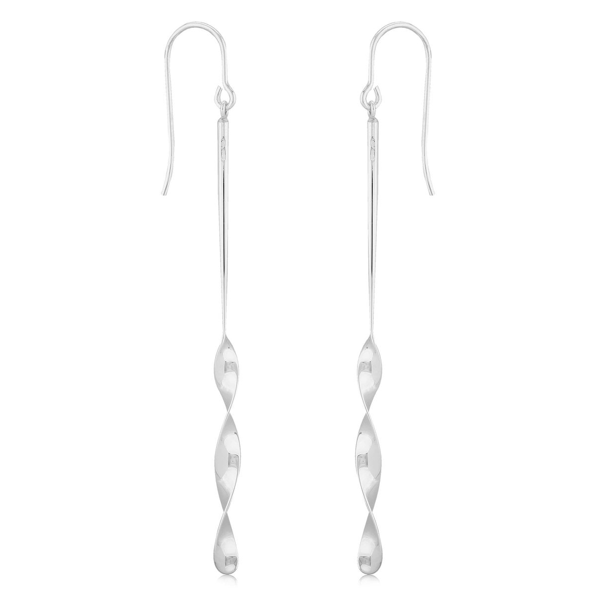 Sterling Silver Twist Earrings
