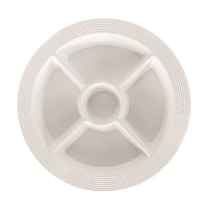 Pinstripes Melamine Divided Dish