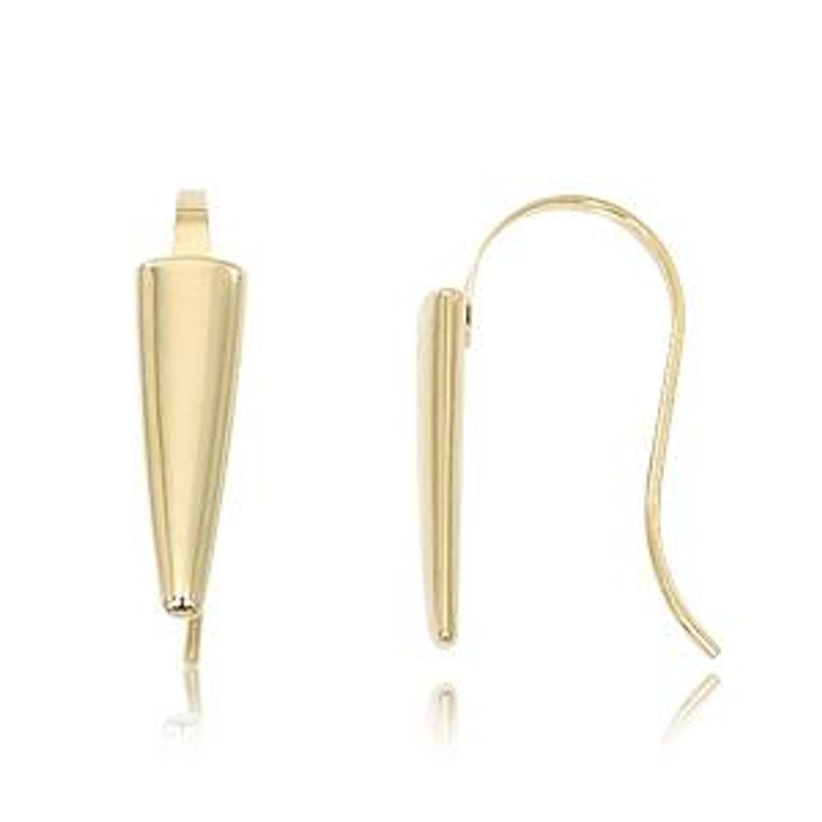 Yellow Gold Arrow Hook Earrings