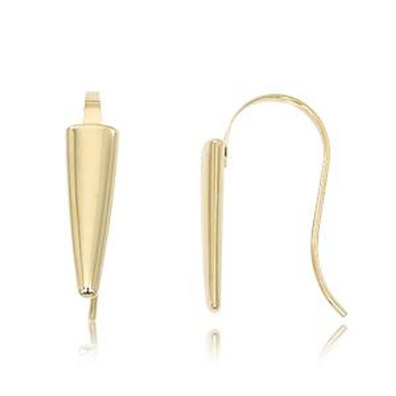 Yellow Gold Arrow Hook Earrings