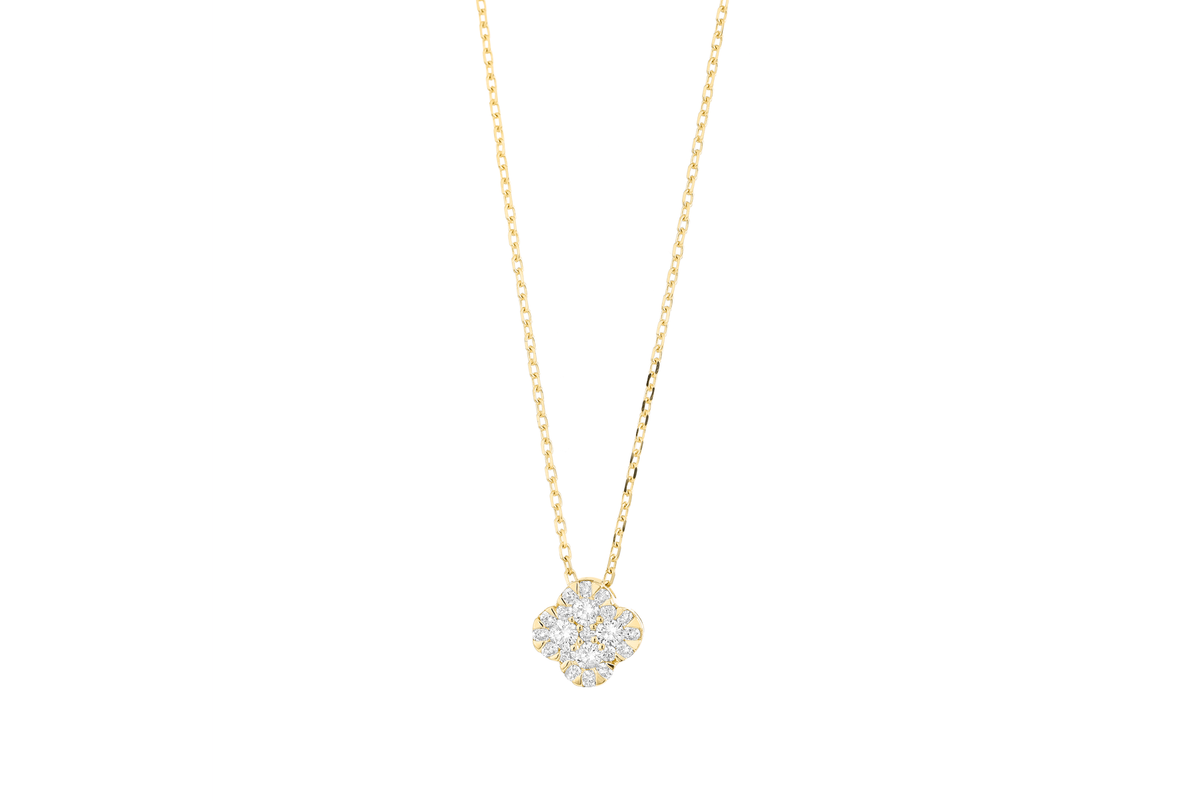 Diamond Clover Pendant - photo 2