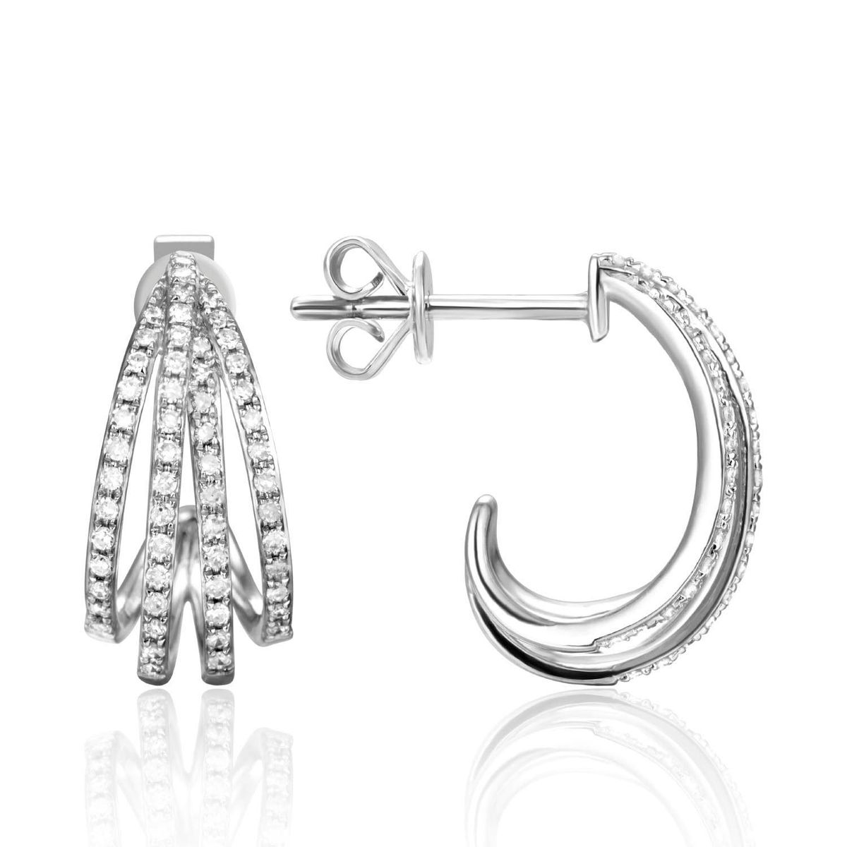Diamond Hoop Earrings