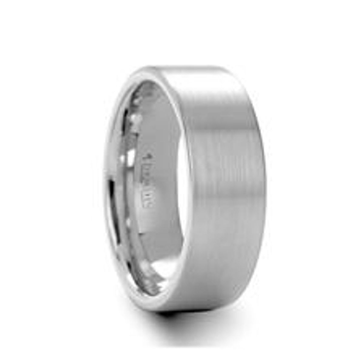 White Tungsten Men's Band