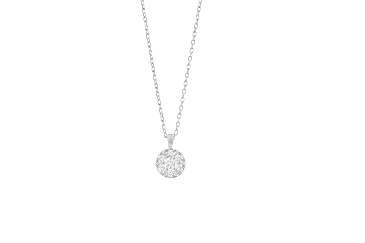 Diamond Round Pendant - photo 3