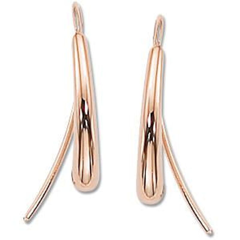 Rose Gold Teardrop Earrings