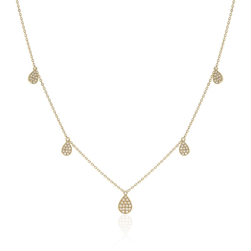 Teardrop Station Necklace