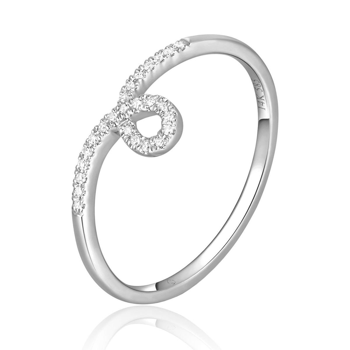 Diamond Loop Ring