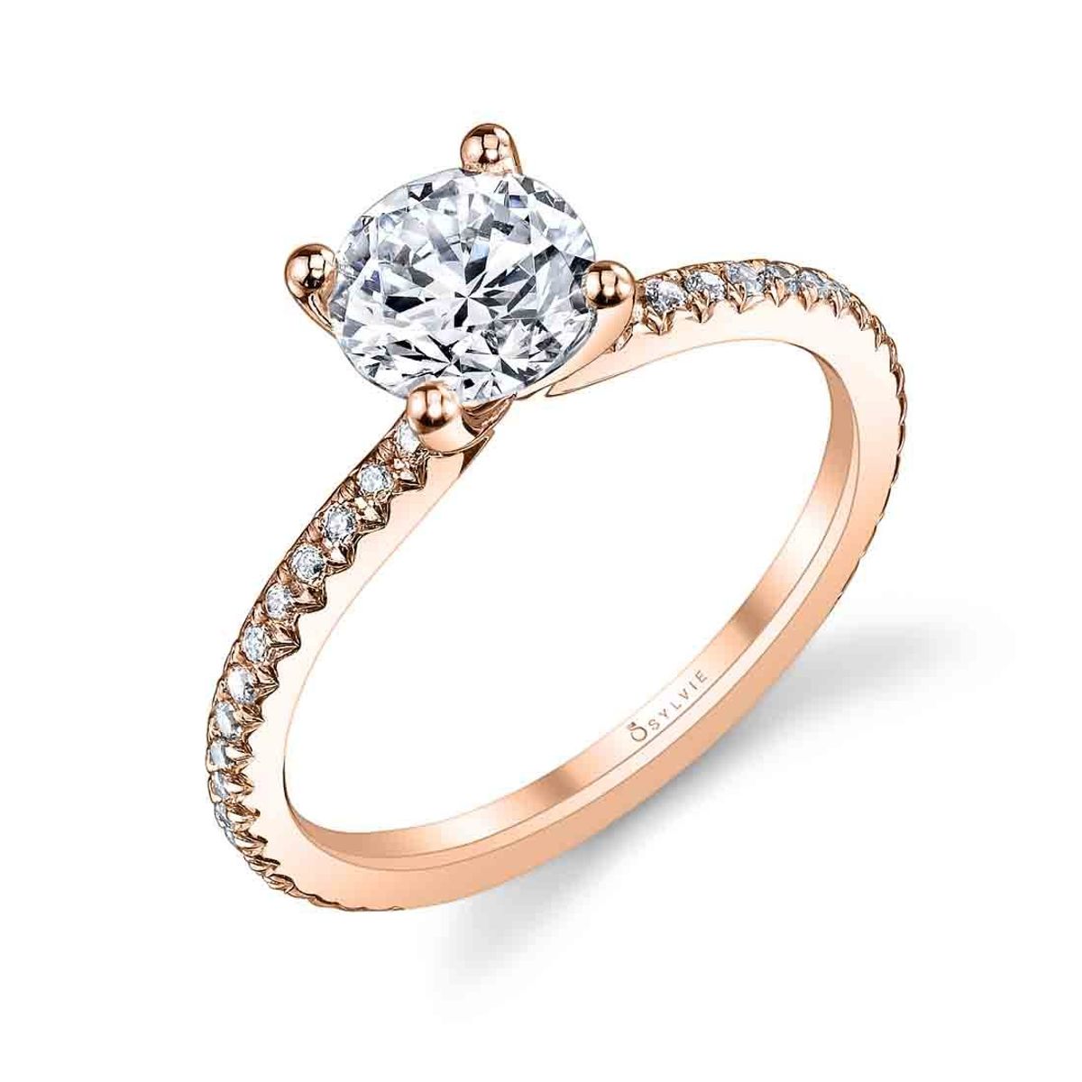 Round Engagement Ring - photo 2