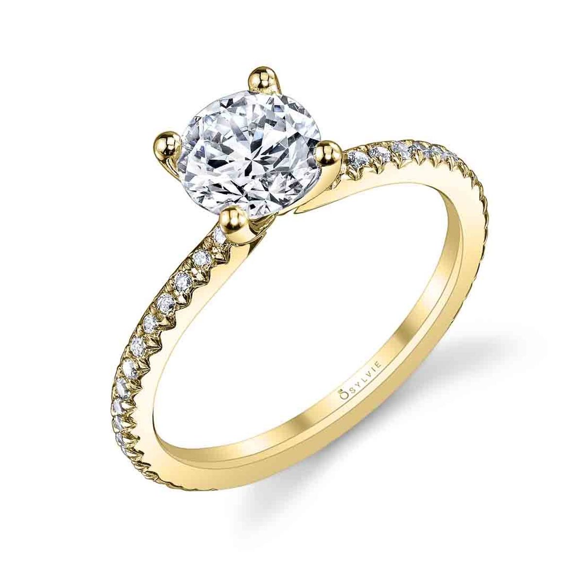 Round Engagement Ring