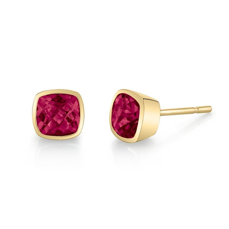 Garnet Stud Earrings