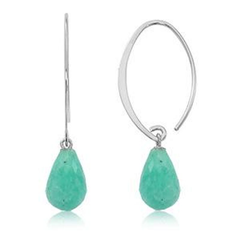 Sterling Silver Amazonite Earrings