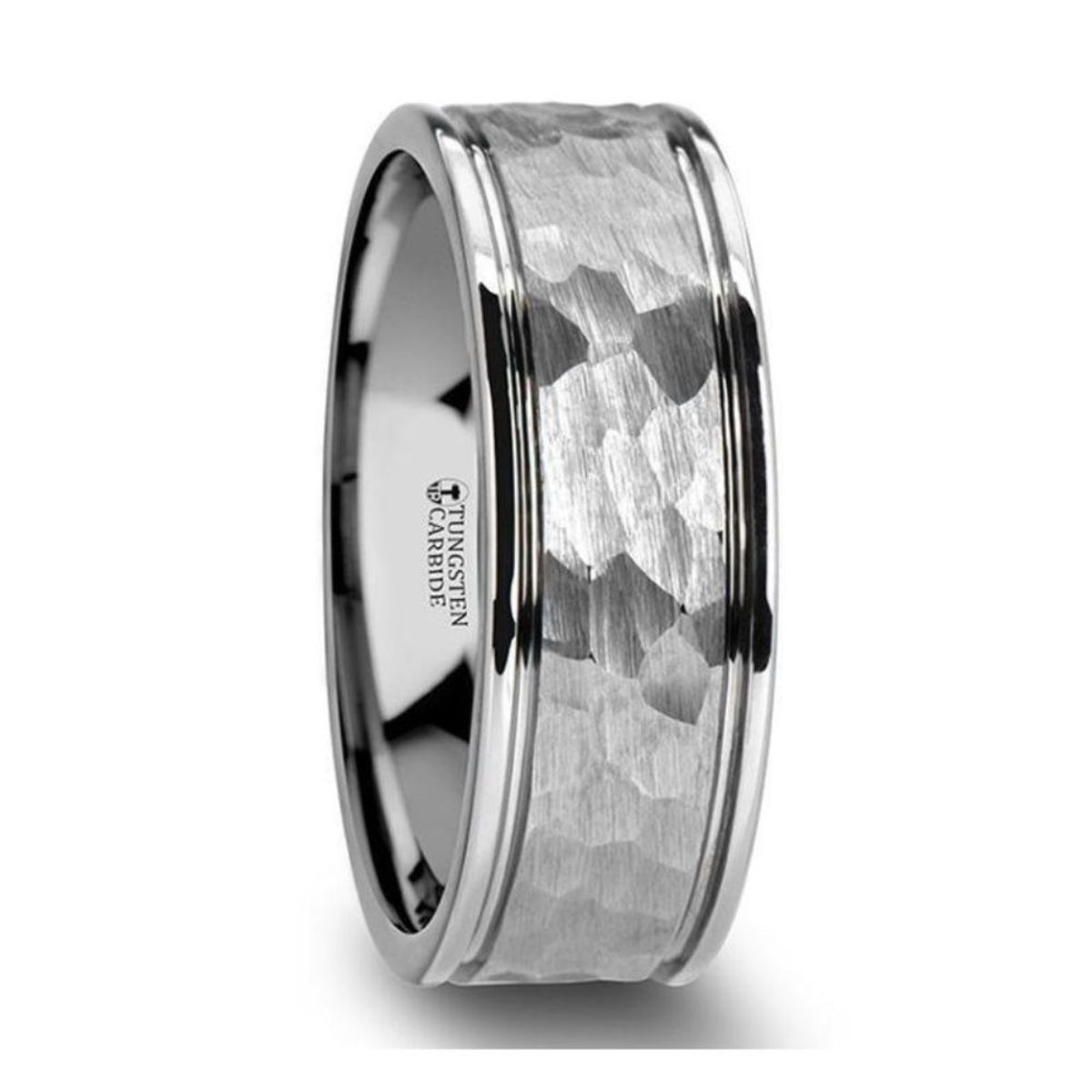 White Tungsten Men's Band