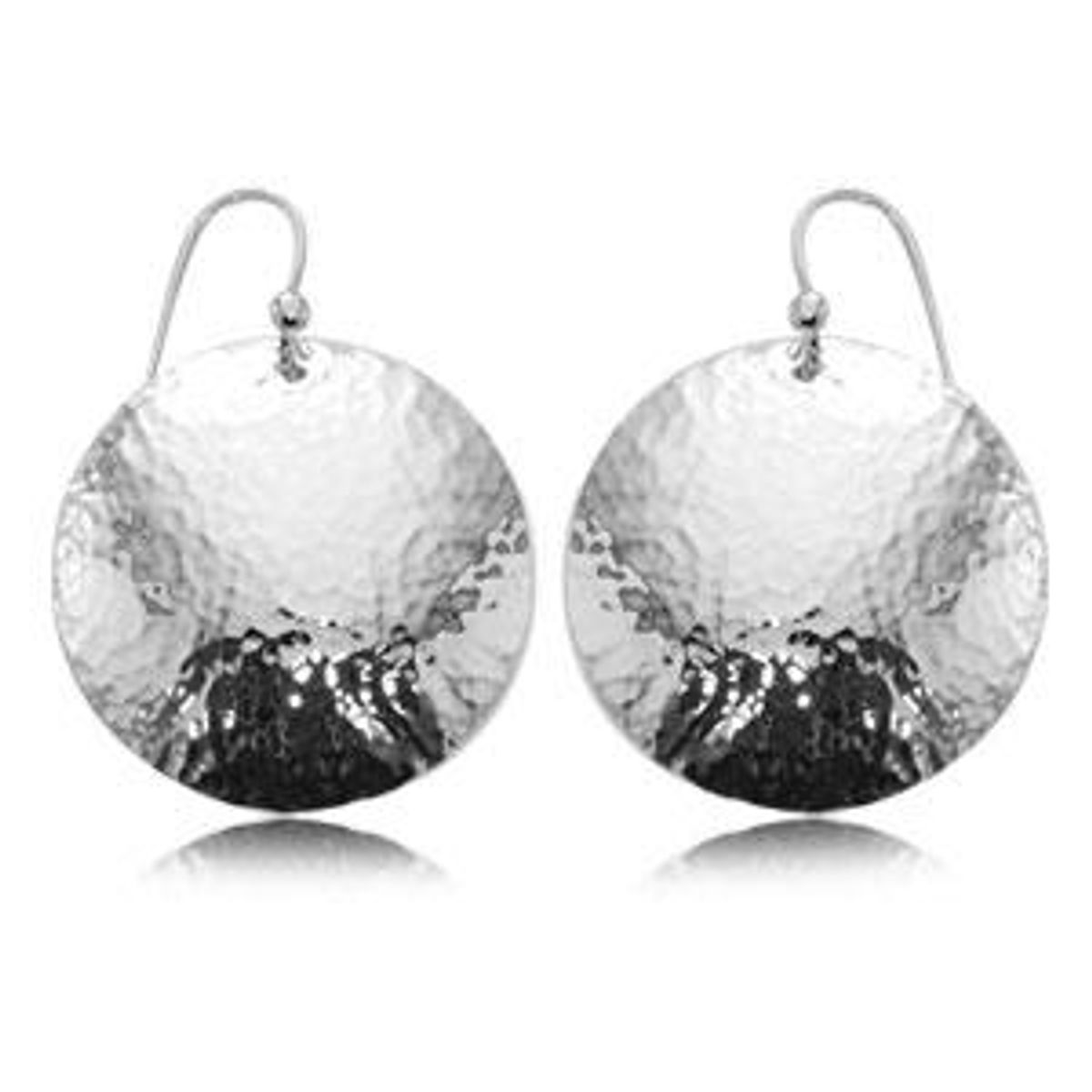 Sterling Silver Disc Earrings