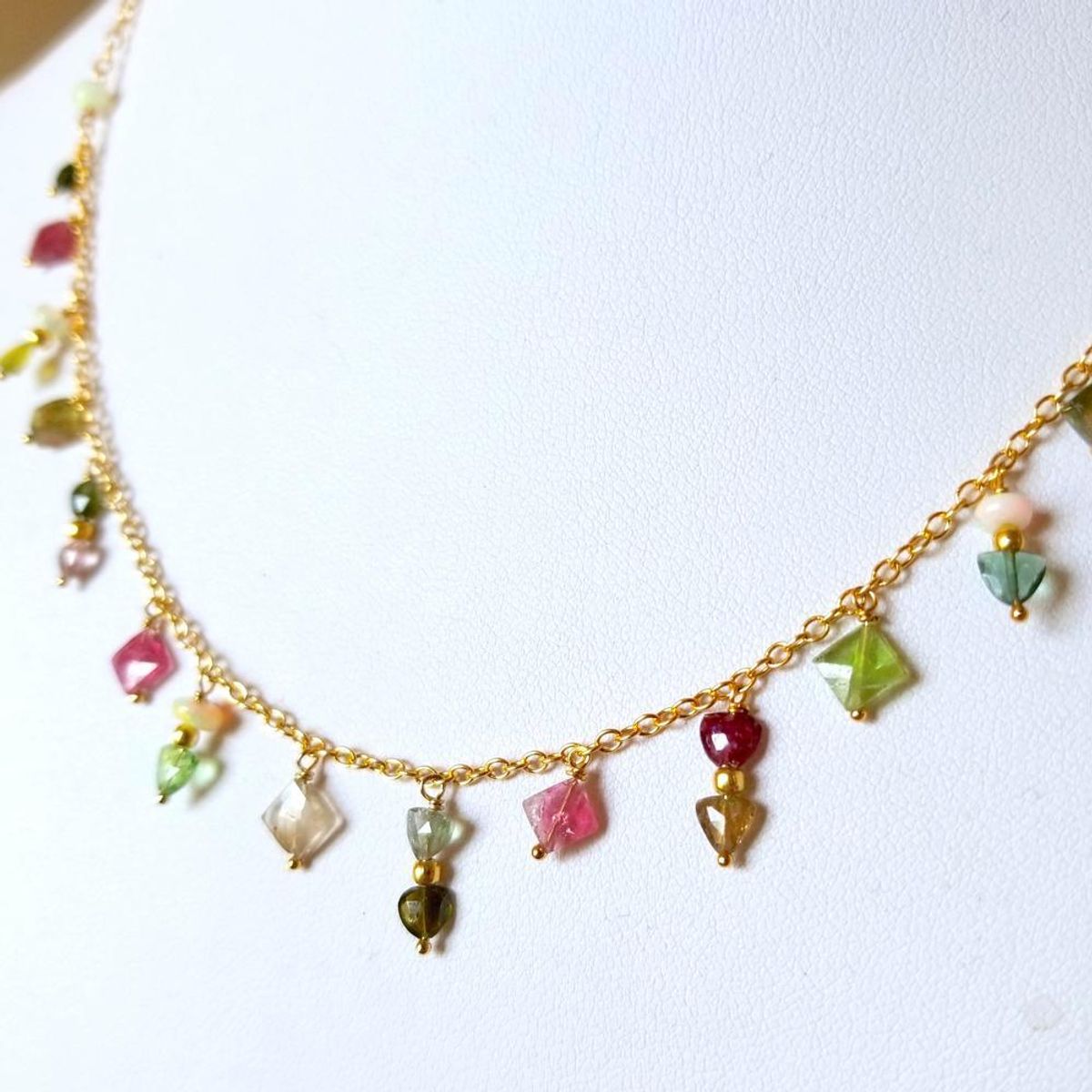 Rainbow Tourmaline Necklace