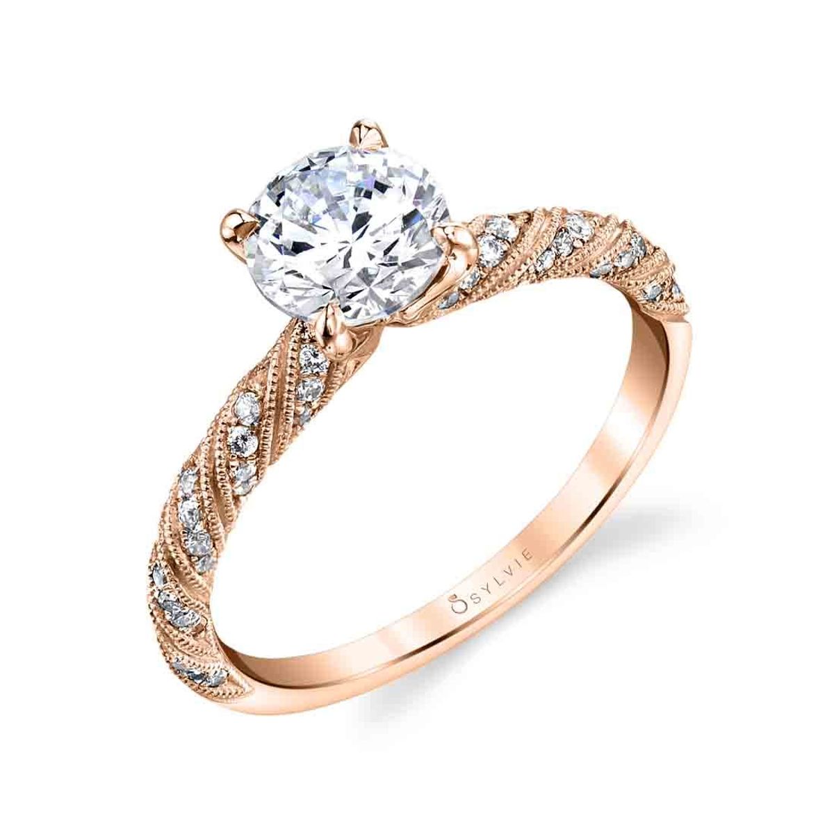 Round Vintage Engagement Ring - photo 2