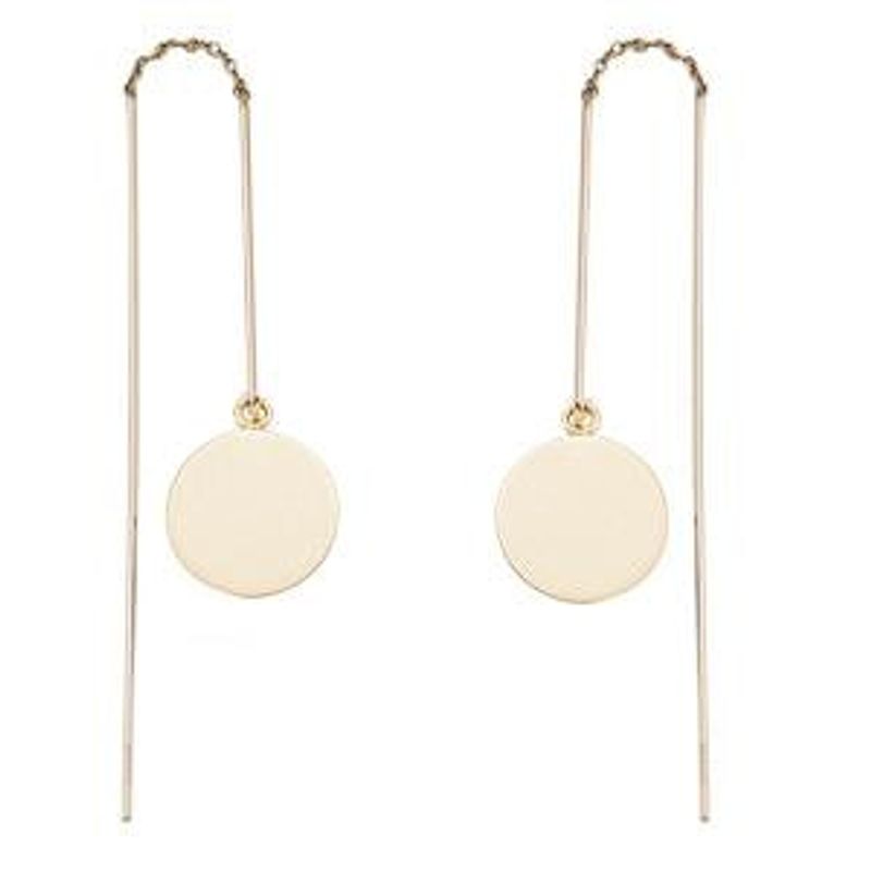 Yellow Gold Threader Earrings