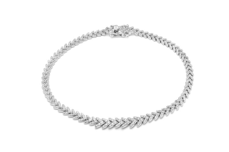 Diamond Feather Bracelet