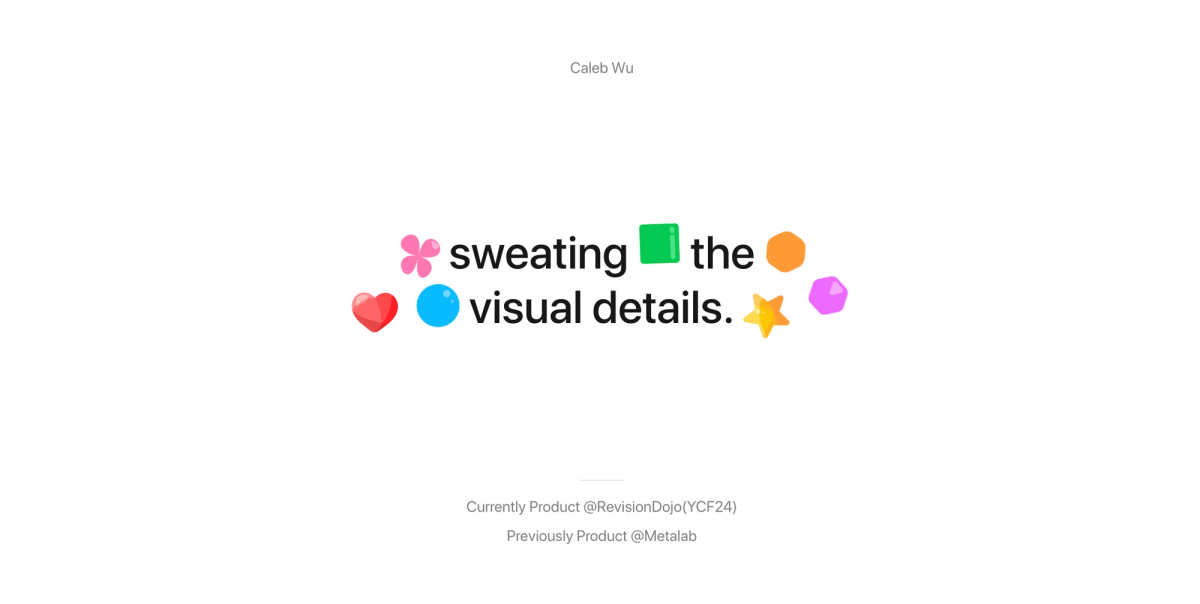 Caleb Wu's website