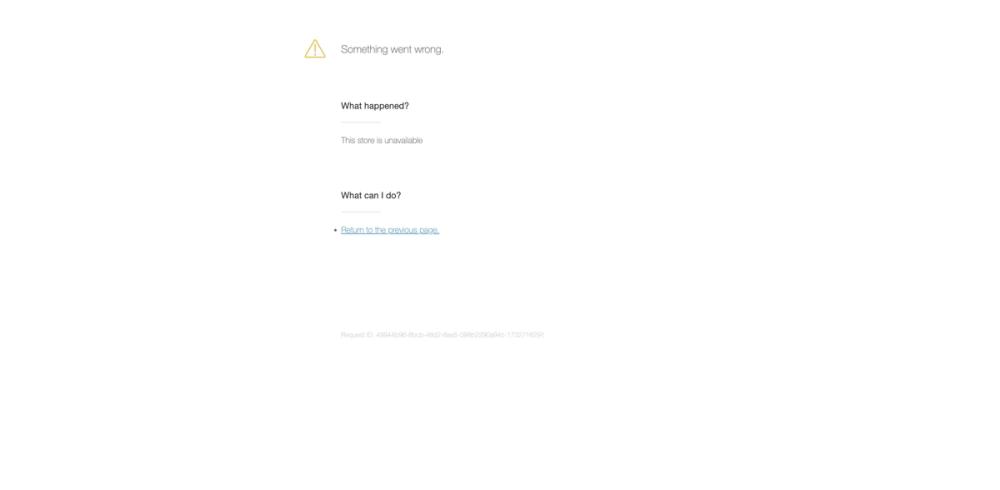 image of This store is unavailable