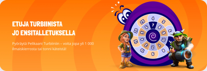 pelikaani kasinon tervetuliaisbonus