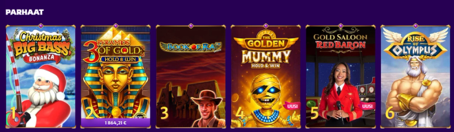 midarion kasinon "parhaat" pelit