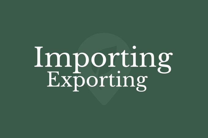 Importing & Exporting