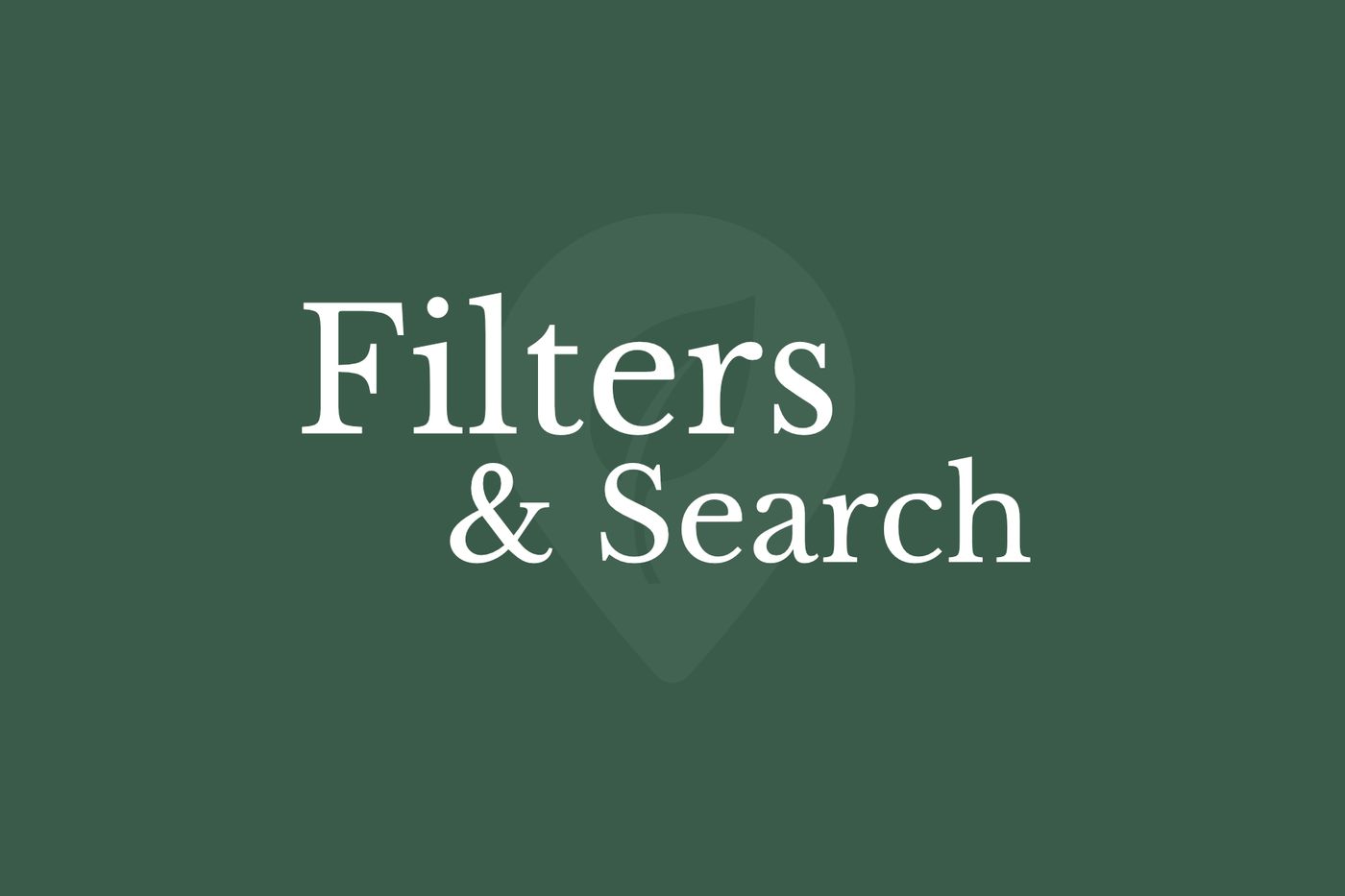 Filters & Search