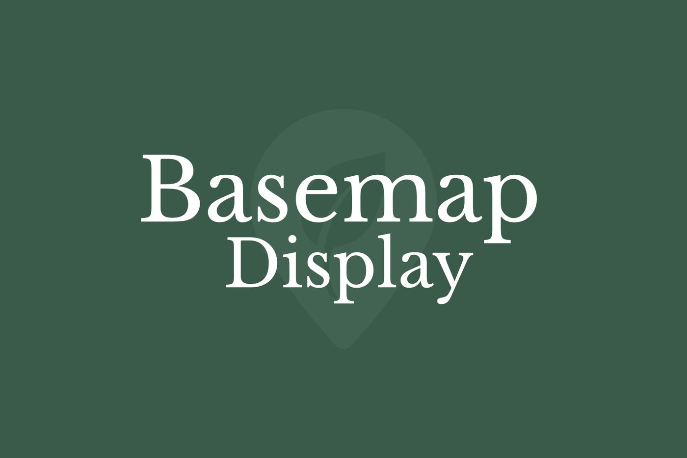 Basemap Display