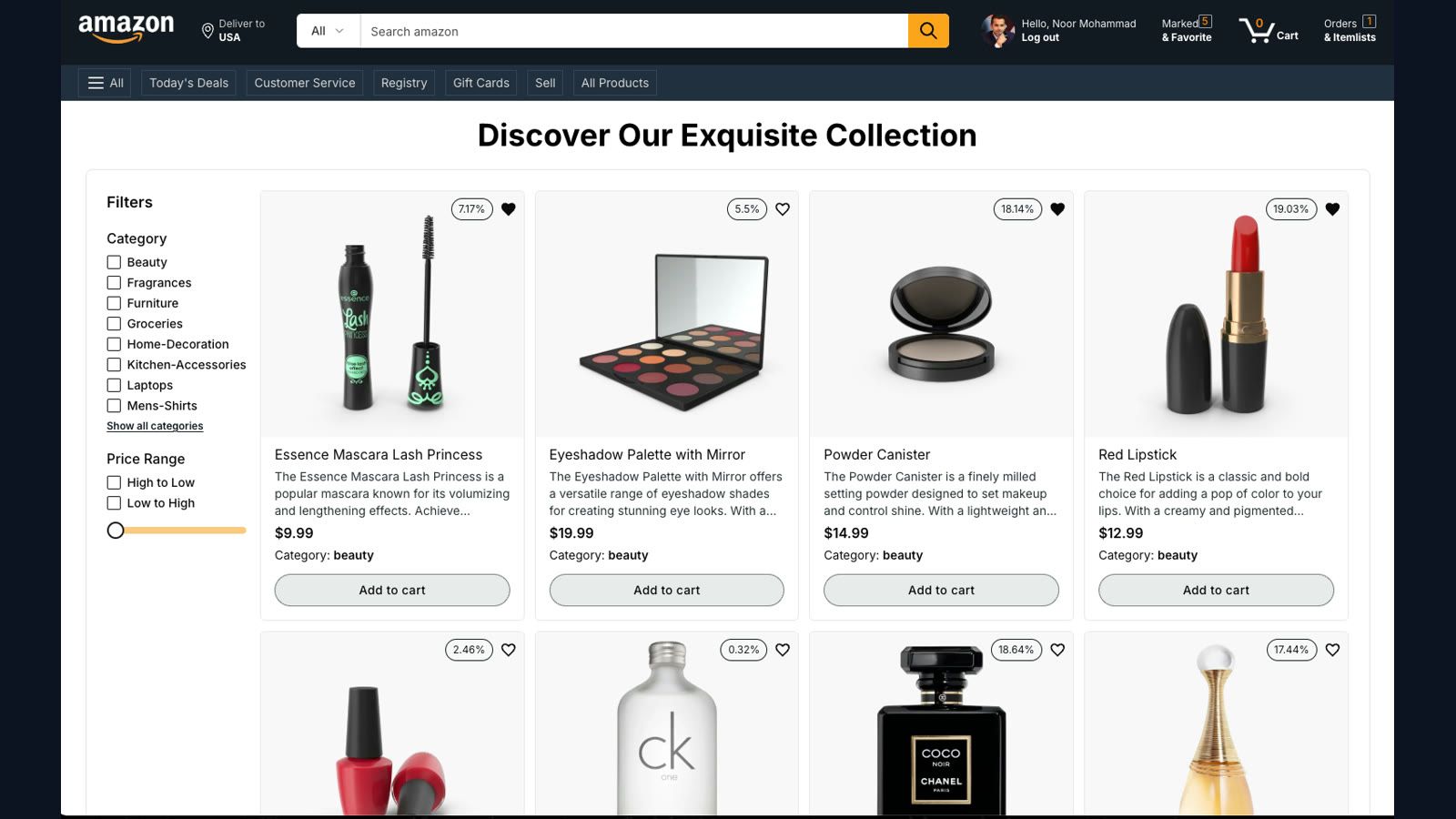 All Products List