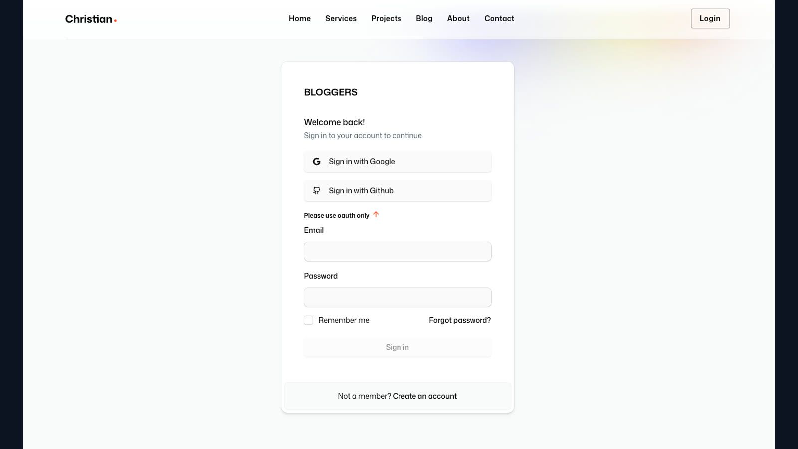 Login