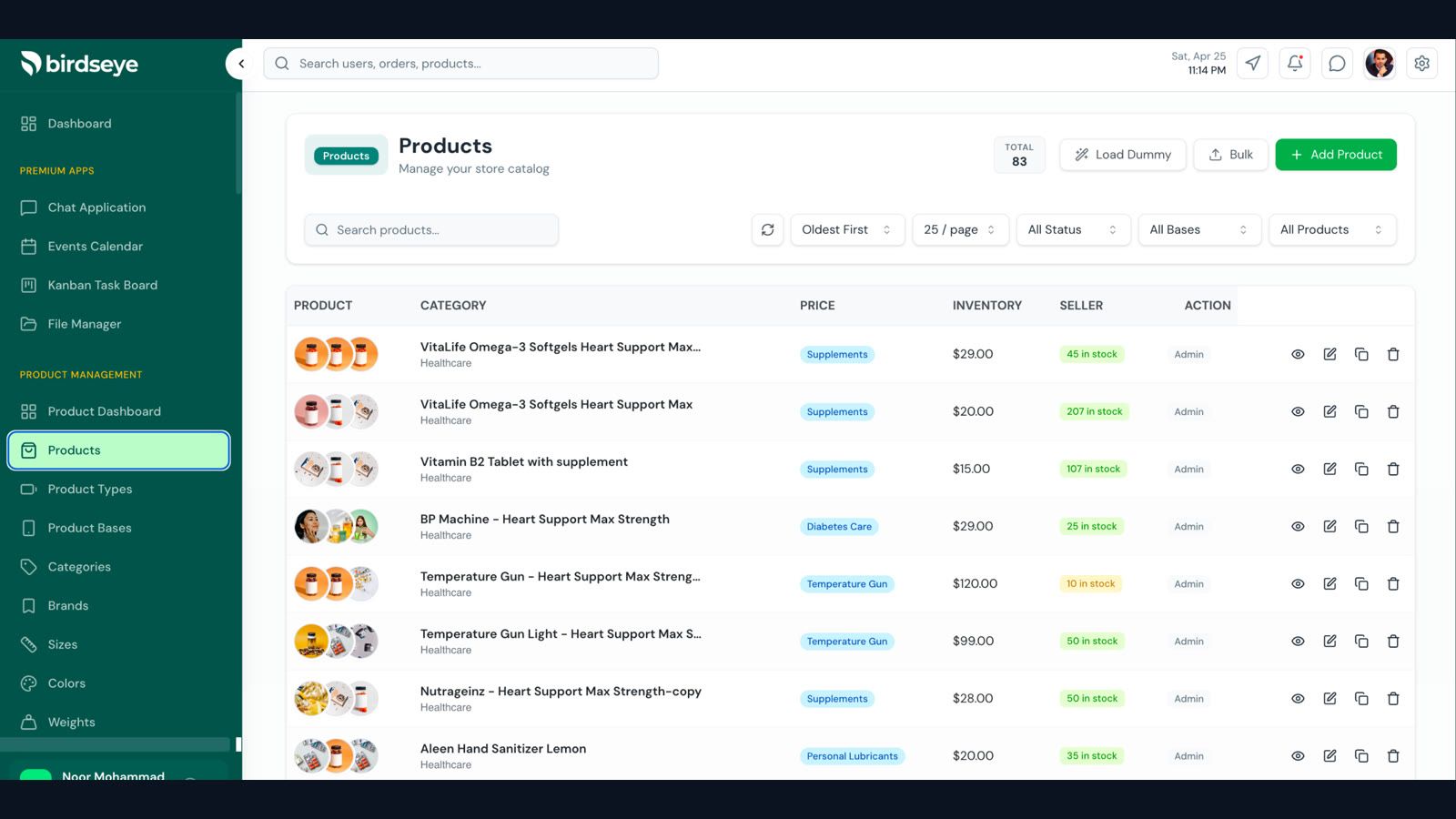 03 Product Table View