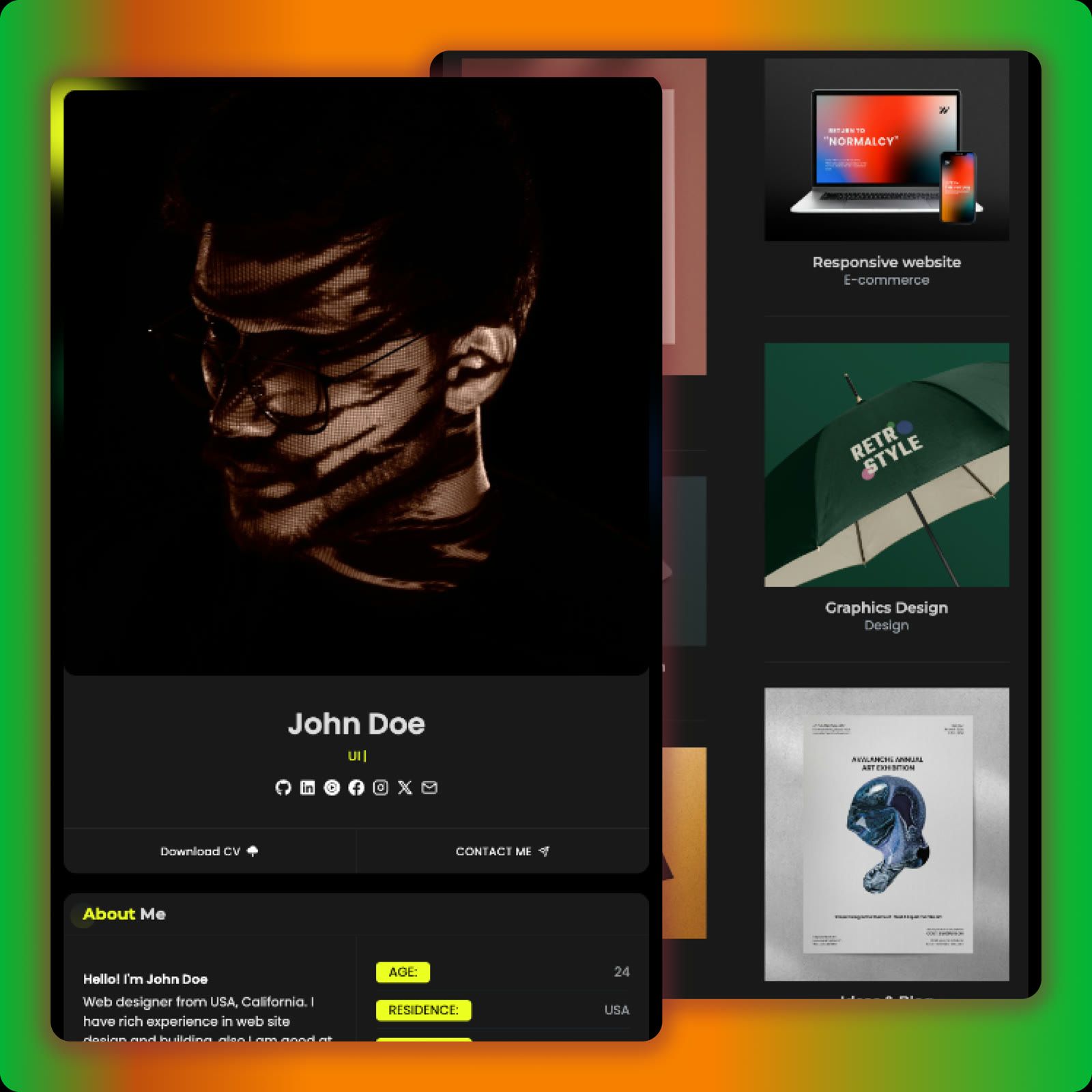 Portfolio Website [ Source Code ]