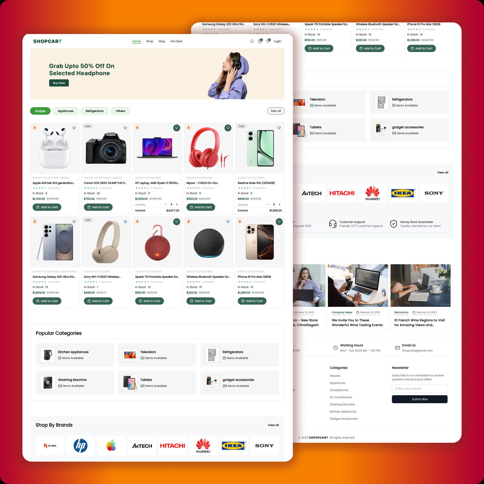 Shopcart Ecommerce App with Next.js 15, React 19, Stripe & More | Source Code