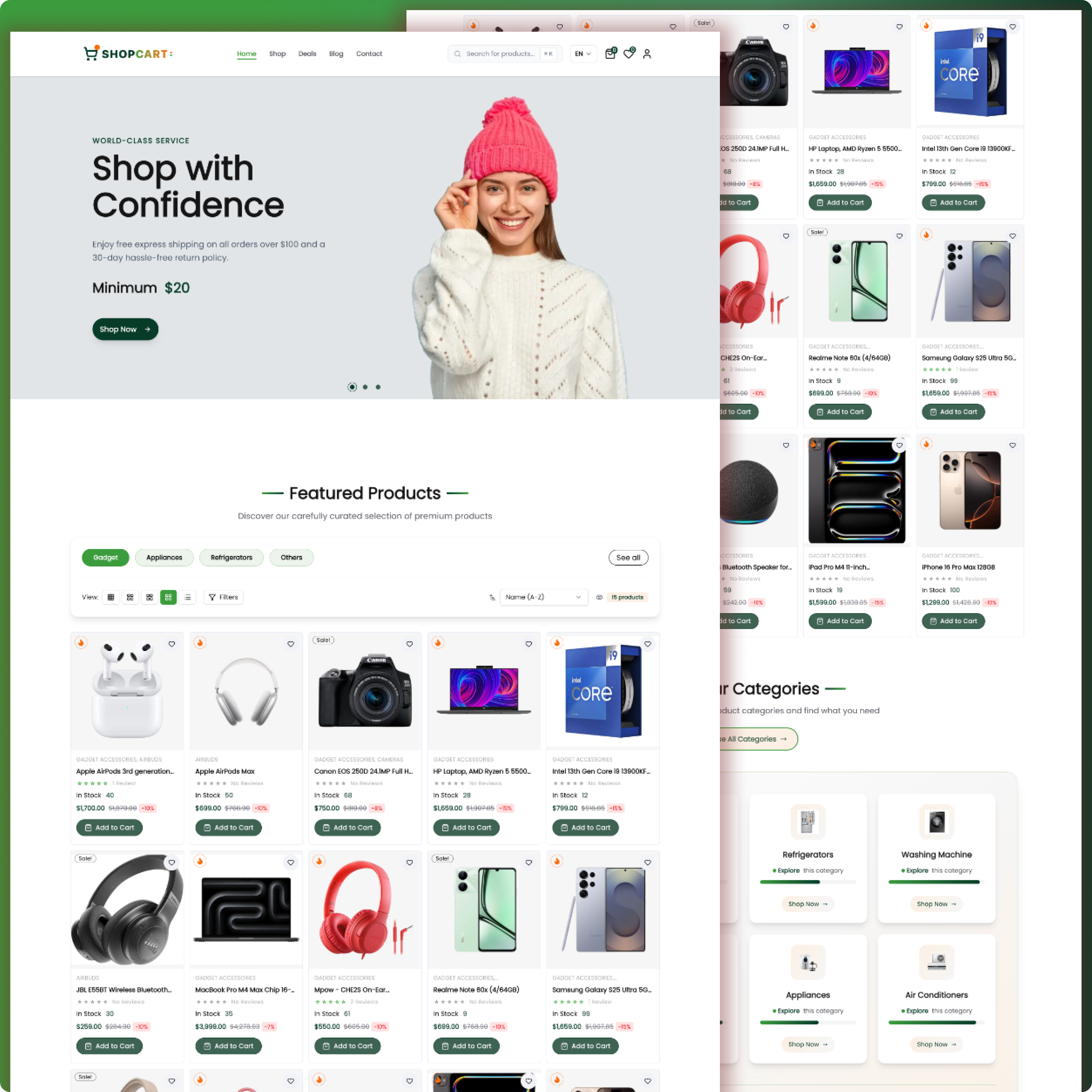 Complete E-Commerce Platform with Admin & Employee Dashboards