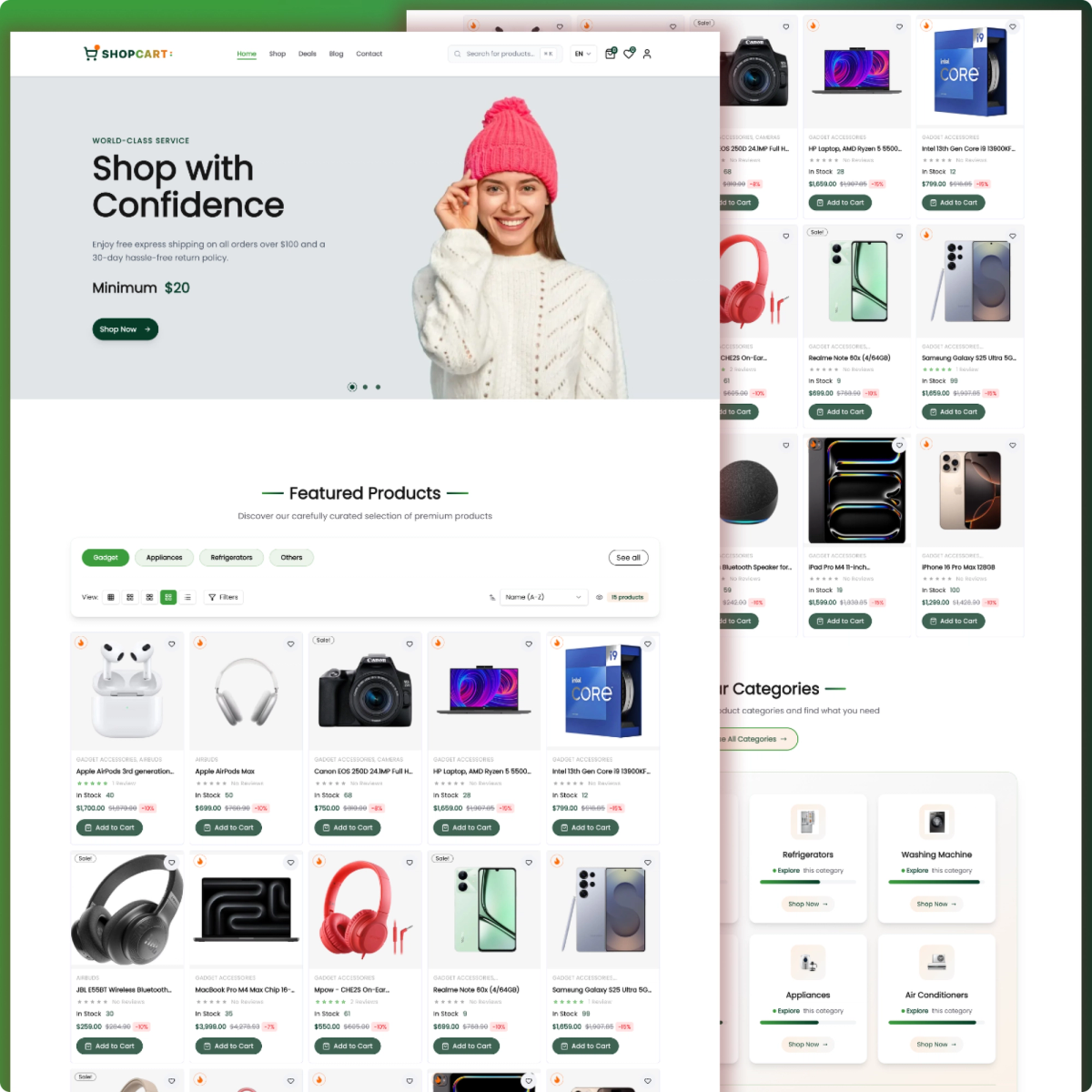 Complete E-Commerce Platform with Admin & Employee Dashboards