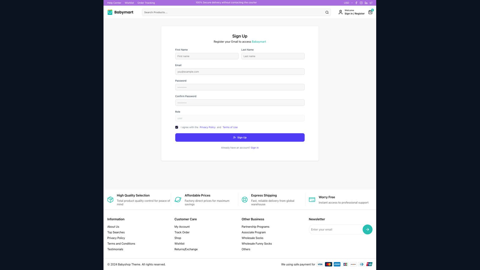Client Signup