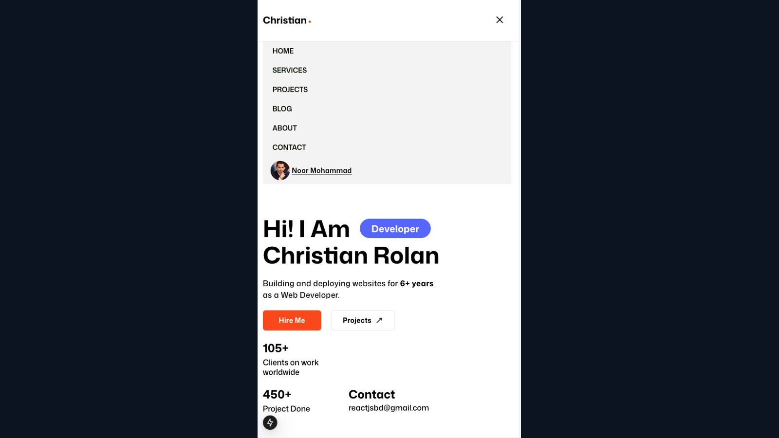 Mobile Header