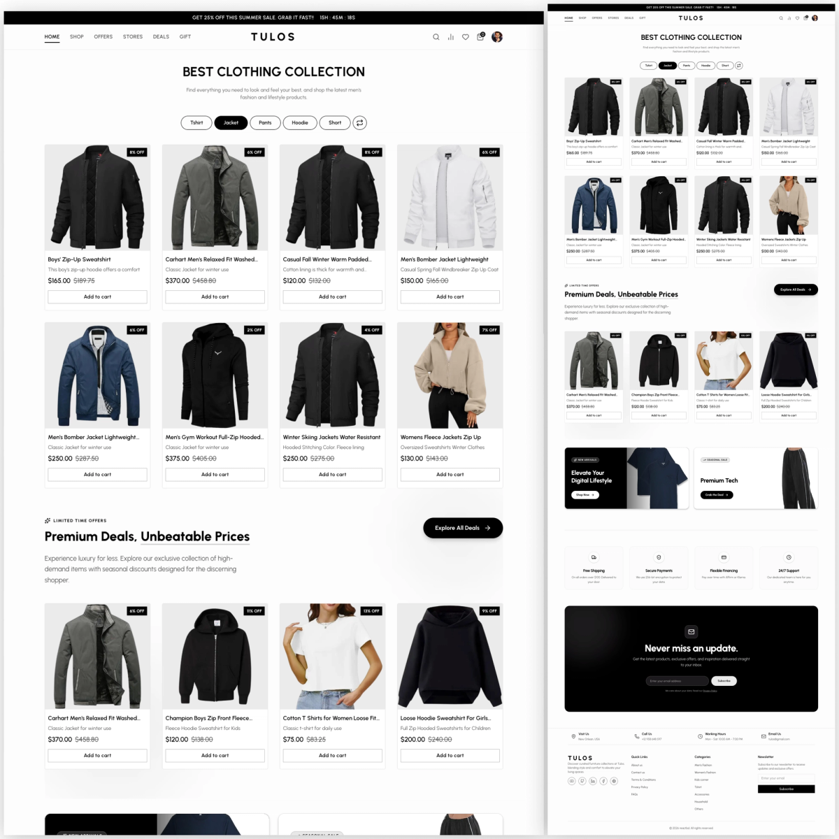 Tulos — The Ultimate Full-Stack E-Commerce Platform (Next.js 16+ & Tailwind v4)