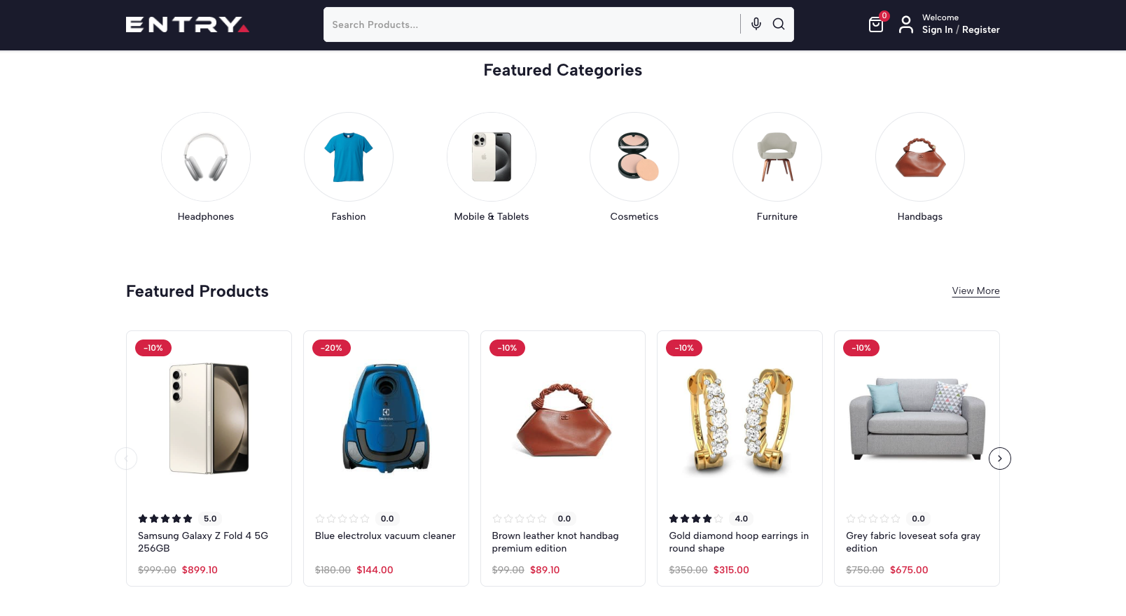 Home Featured Products