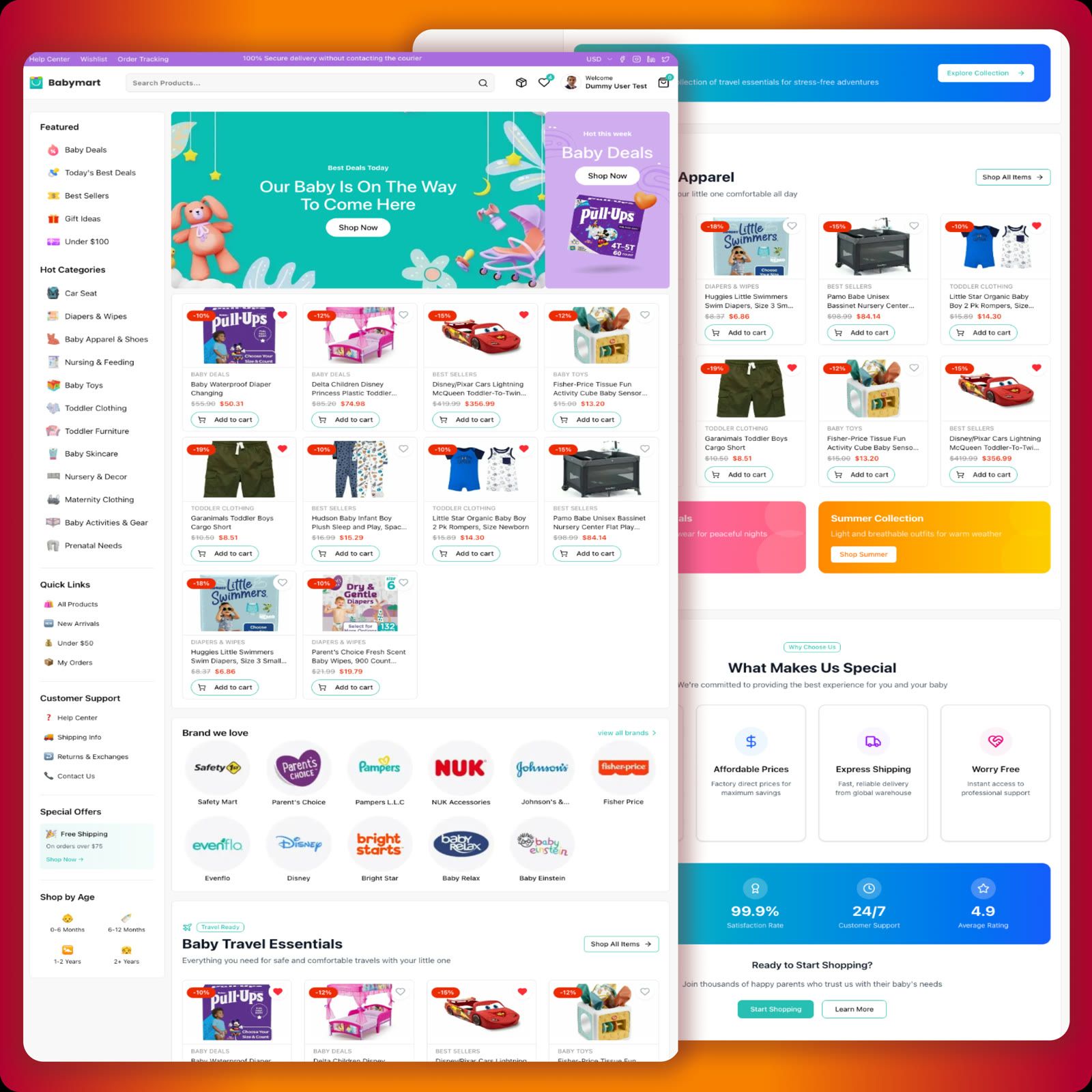 Complete E-commerce Solution - BabyShop Platform