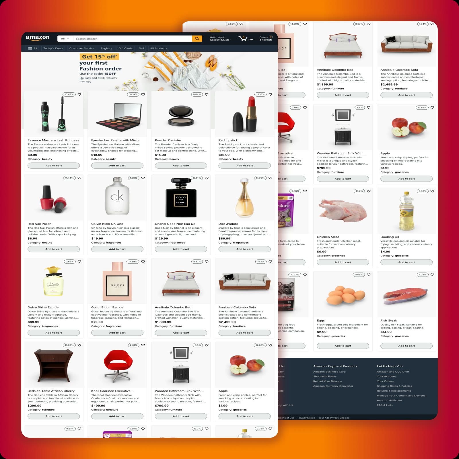 🛒 Amazon Clone | Full-Stack E-Commerce App